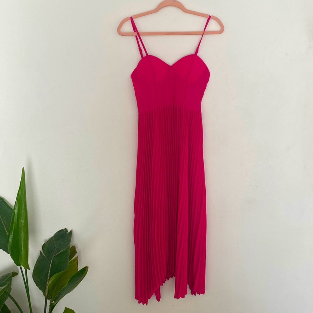Shein asymmetrical hem pleated cami dress / never worn before